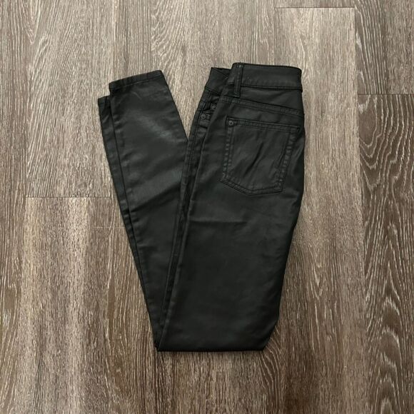 DL1961 No. 1 Trimtone Skinny Jeans Chasm Wash Black Size 26 Jessica Alba JA x DL - Picture 6 of 10